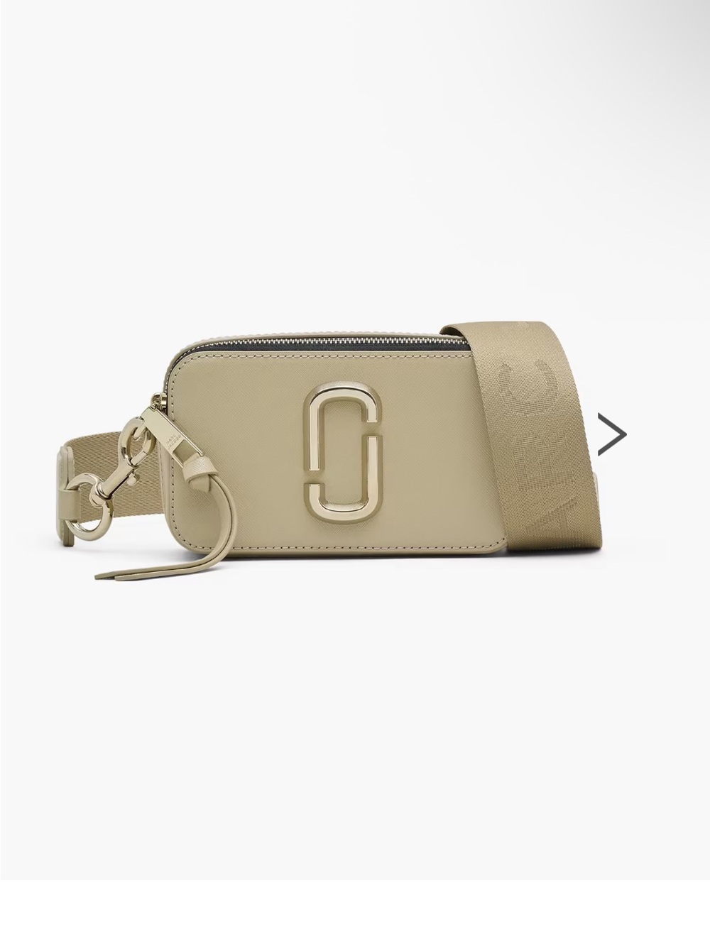 Coach SNAPSHOT Crossbody bag in Light Tan with Wide Strap